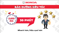 Bảo dưỡng siêu tốc (Chỉ với 30 phút từ Tiếp nhận đến Giao xe)